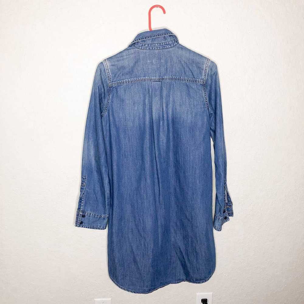 Lucky Brand Denim Popover Shirt Dress XS - image 4