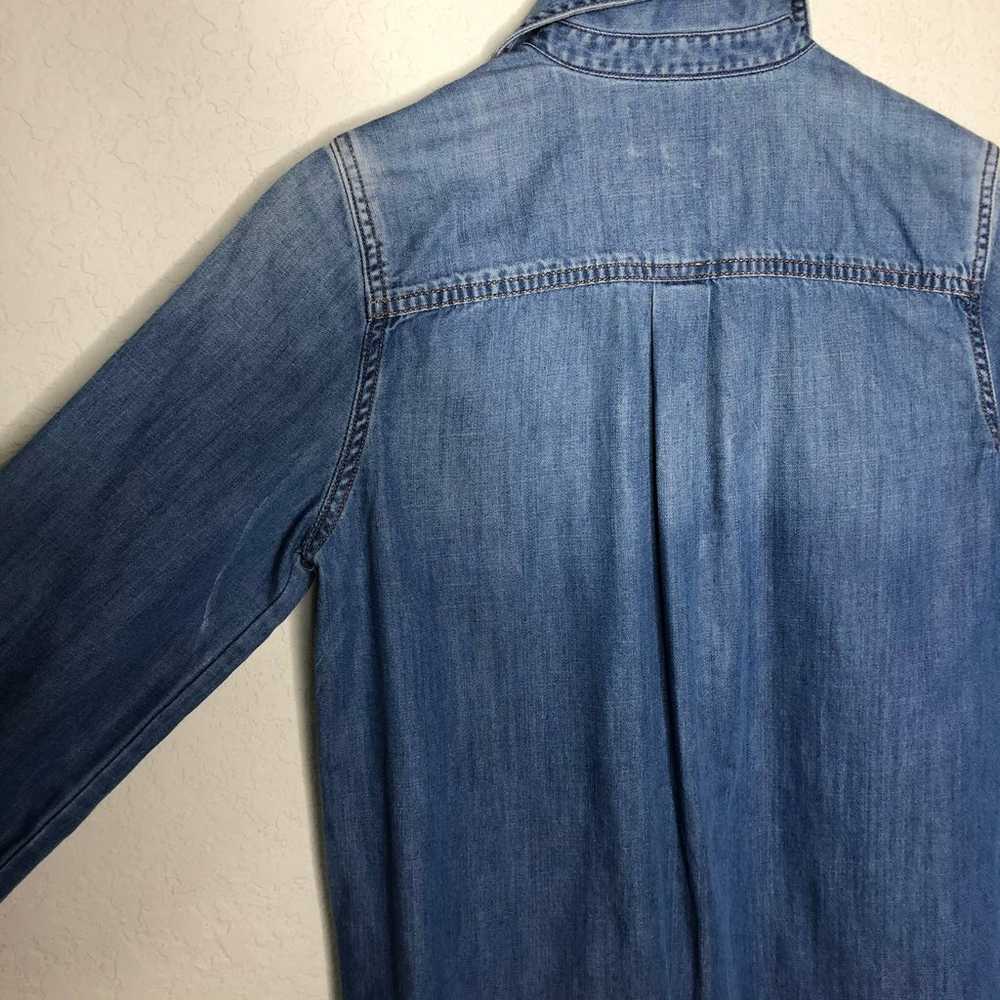 Lucky Brand Denim Popover Shirt Dress XS - image 6