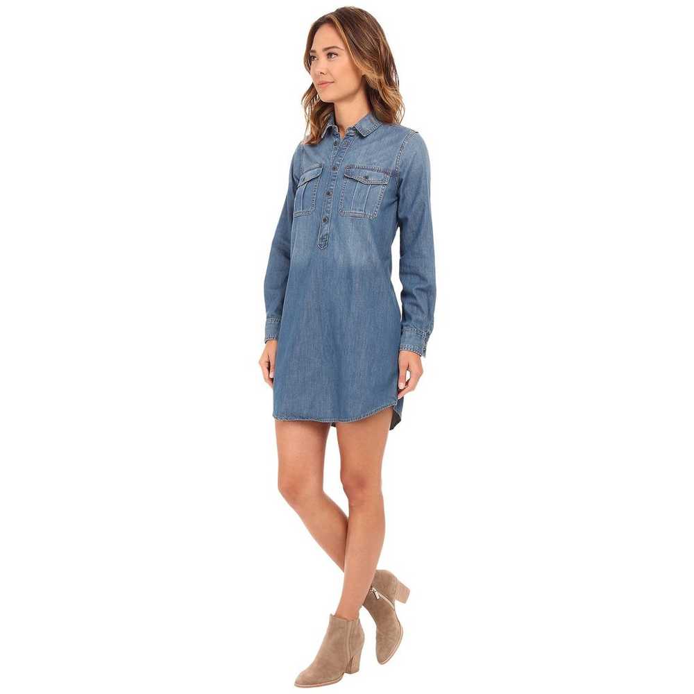 Lucky Brand Denim Popover Shirt Dress XS - image 8