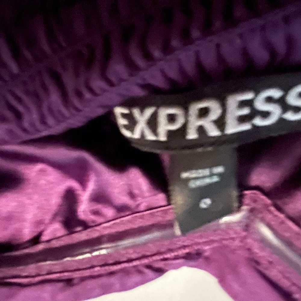 VINTAGE Y2K PURPLE STRAPLESS DRESS EXPRESS SIZE 0… - image 3