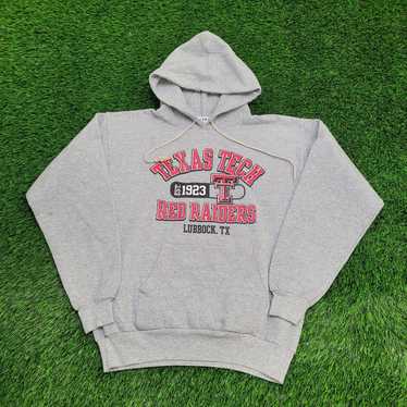 Hanes Vintage Texas-Tech Red-Raiders Hoodie Mediu… - image 1