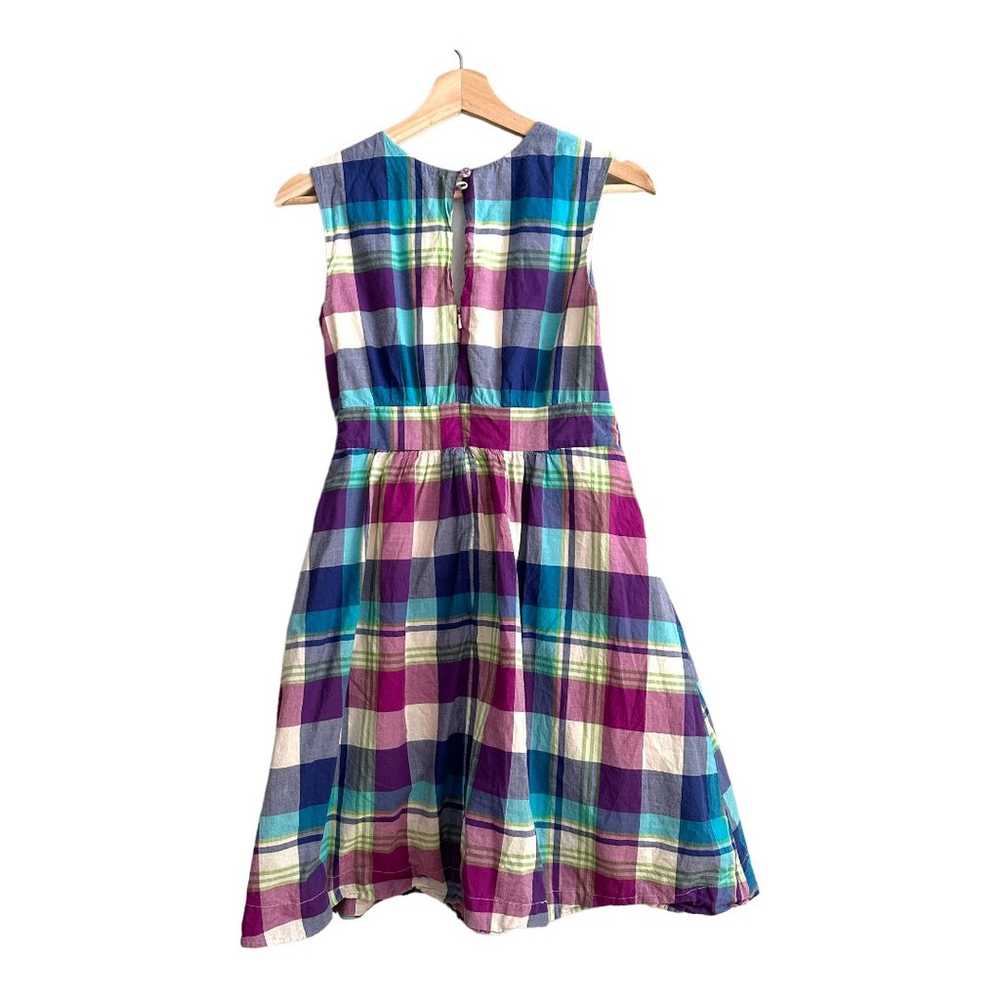 Emily And Fin Modcloth Cotton Plaid Retro Dress X… - image 4