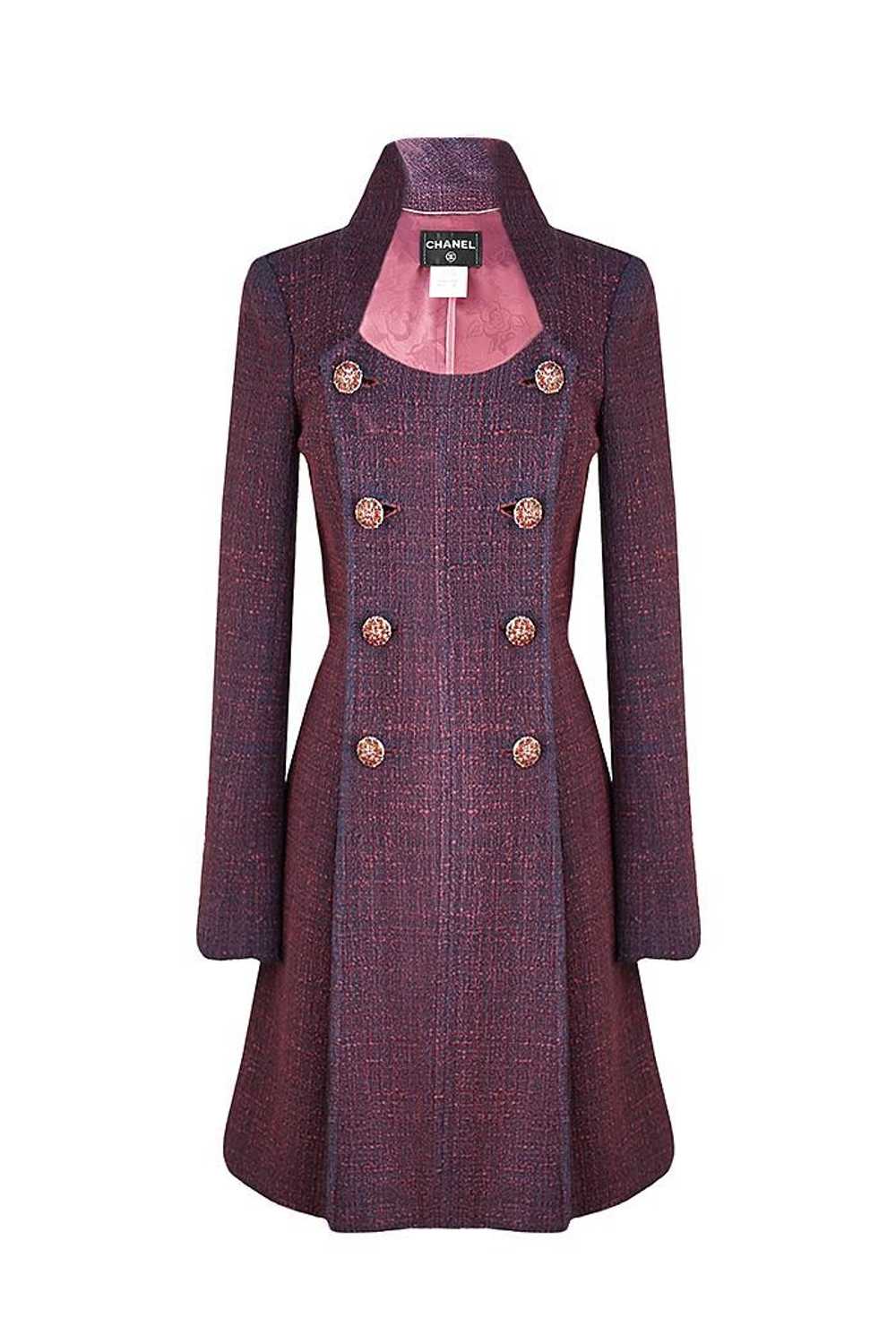 Product Details Paris/Bombay Purple Tweed Coat - image 1