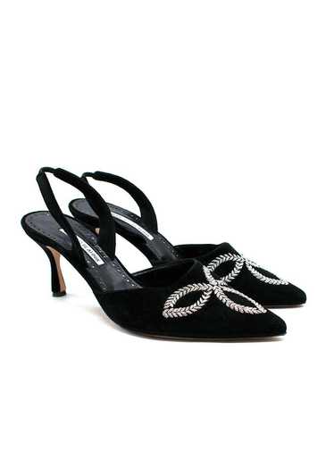 Managed by hewi Manolo Blahnik Black Velvet and Si