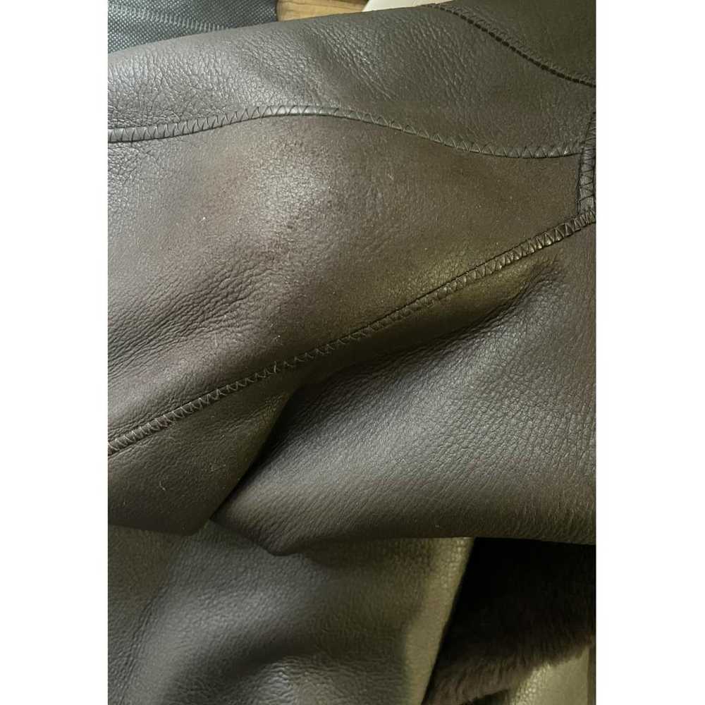 Hermès Leather biker jacket - image 7