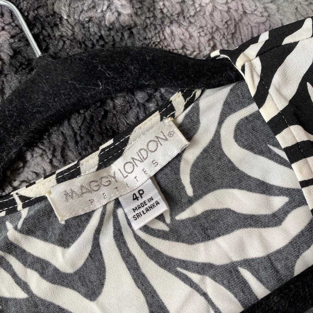 VTG Maggy London Zebra Dress - image 5