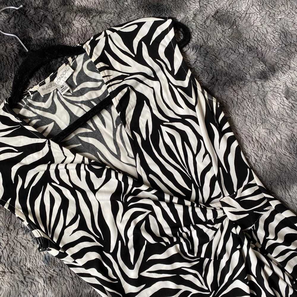 VTG Maggy London Zebra Dress - image 6