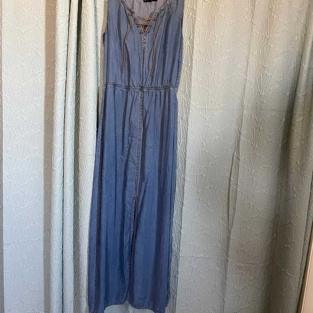 Vintage Y2K denim maxi dress - image 1