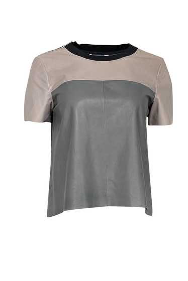 Rebecca Taylor - Grey, Blue & Taupe Short Sleeve L