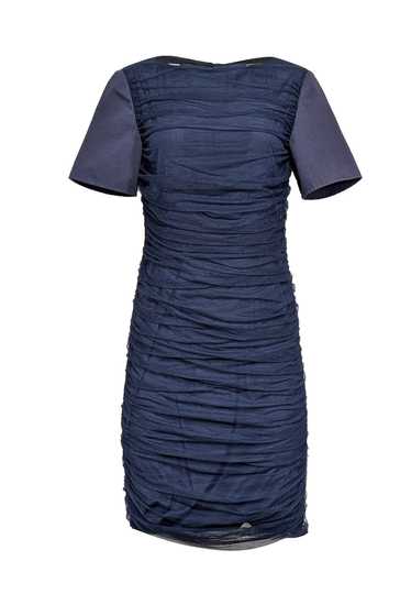 Sachin & Babi - Navy Tulle Ruched Dress Sz 8