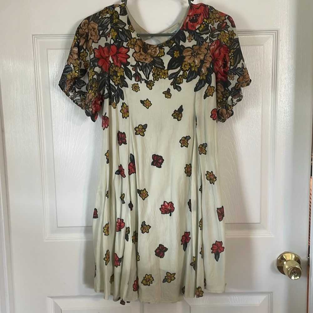 Kimchi blue UO floral mini dress - image 1