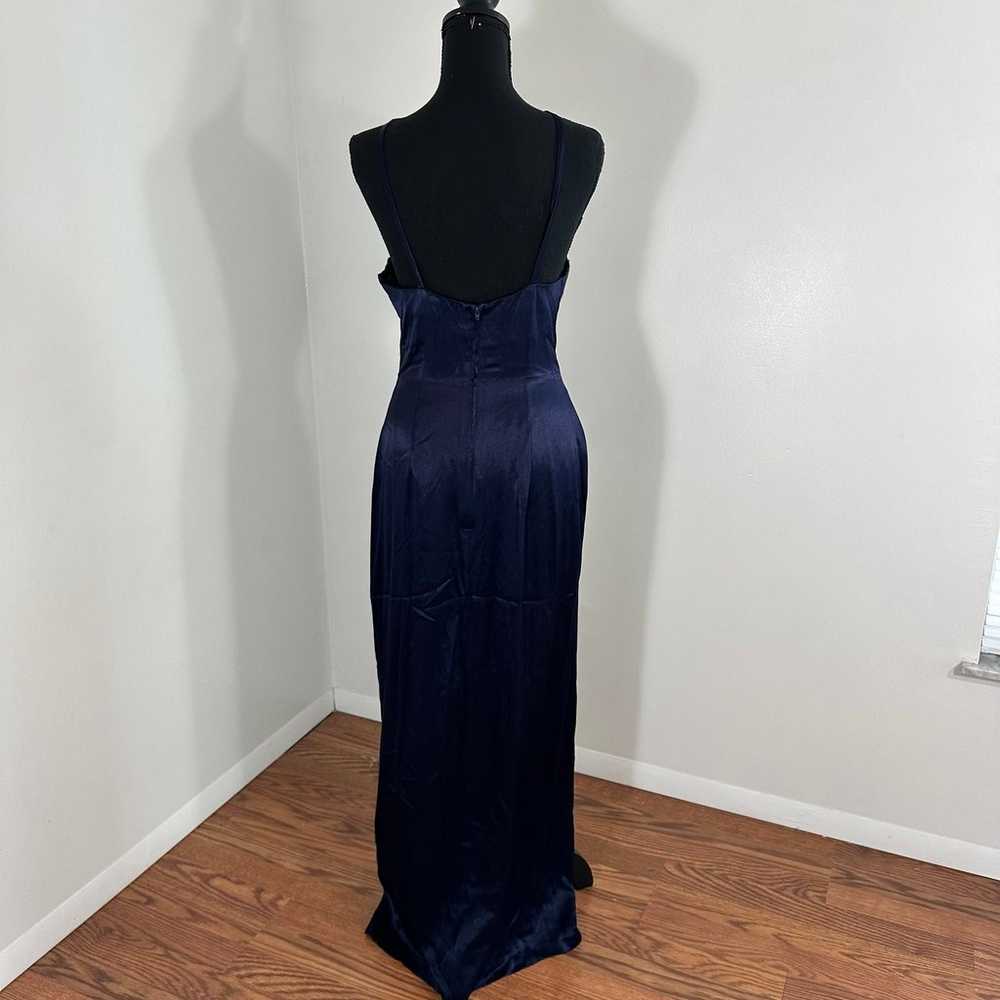 Vintage Blondie Nites blue formal dress - image 7