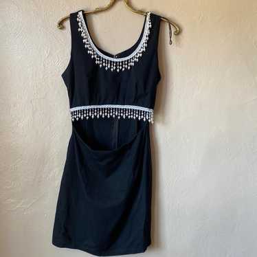 Vintage Switch Cut-Out Beaded Dress Size 7