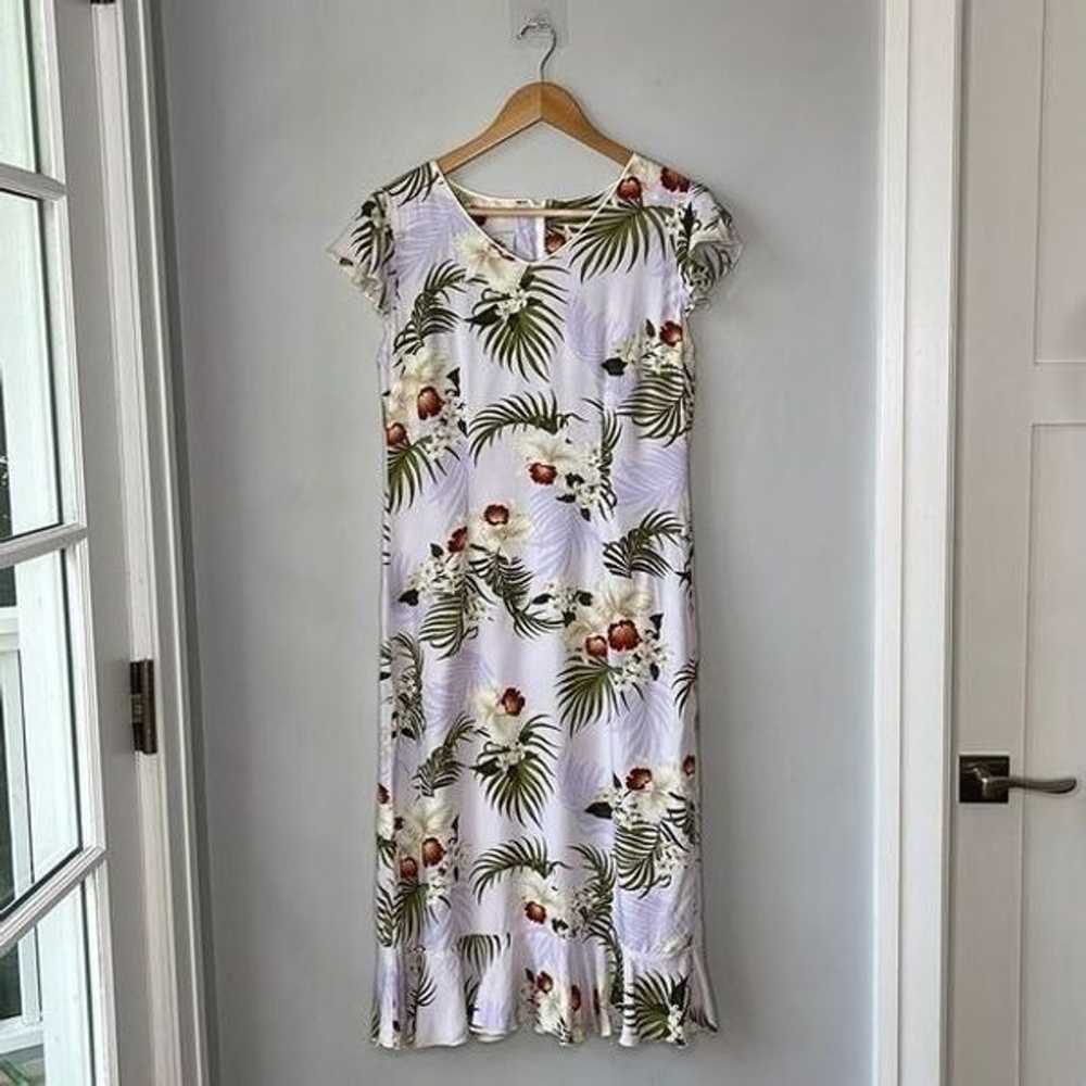 Vintage M D Fashion Hawaiian Floral Dress - image 1