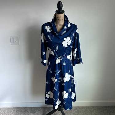 Vintage 1980’s Blue Handmade Dress