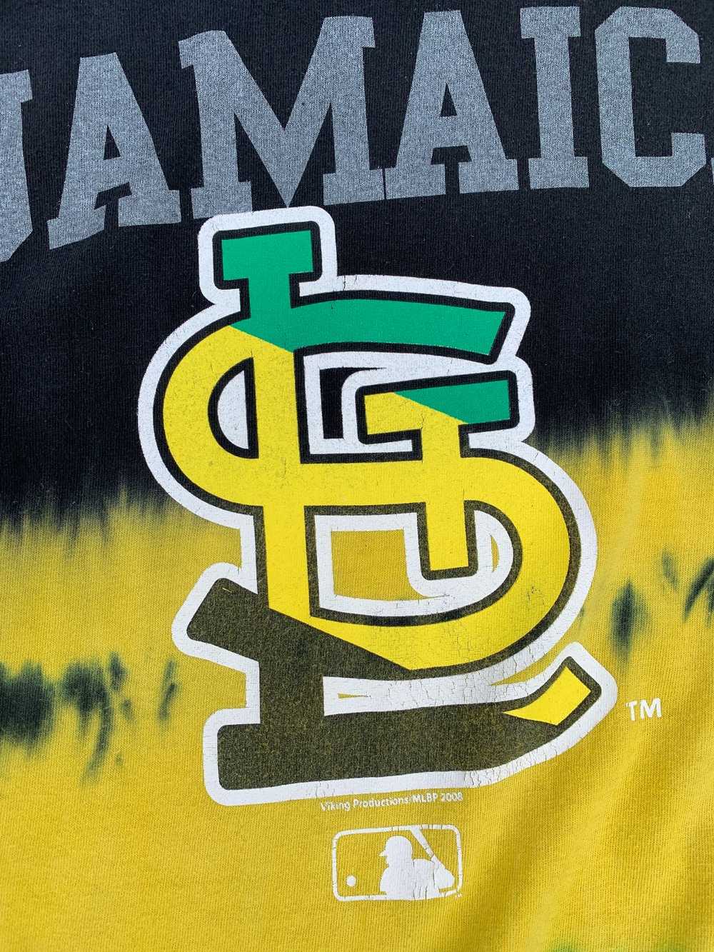 JAMAICA FLAG TIE-DYE T-SHIRT W/ ST LOUIS CARDINAL… - image 7