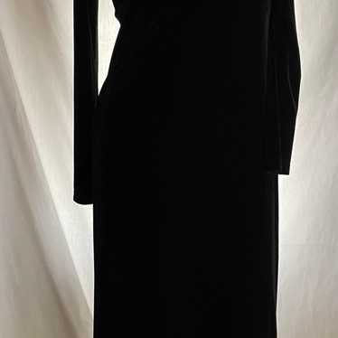 Vintage My Michelle - Black Velvet Turtleneck Lon… - image 1