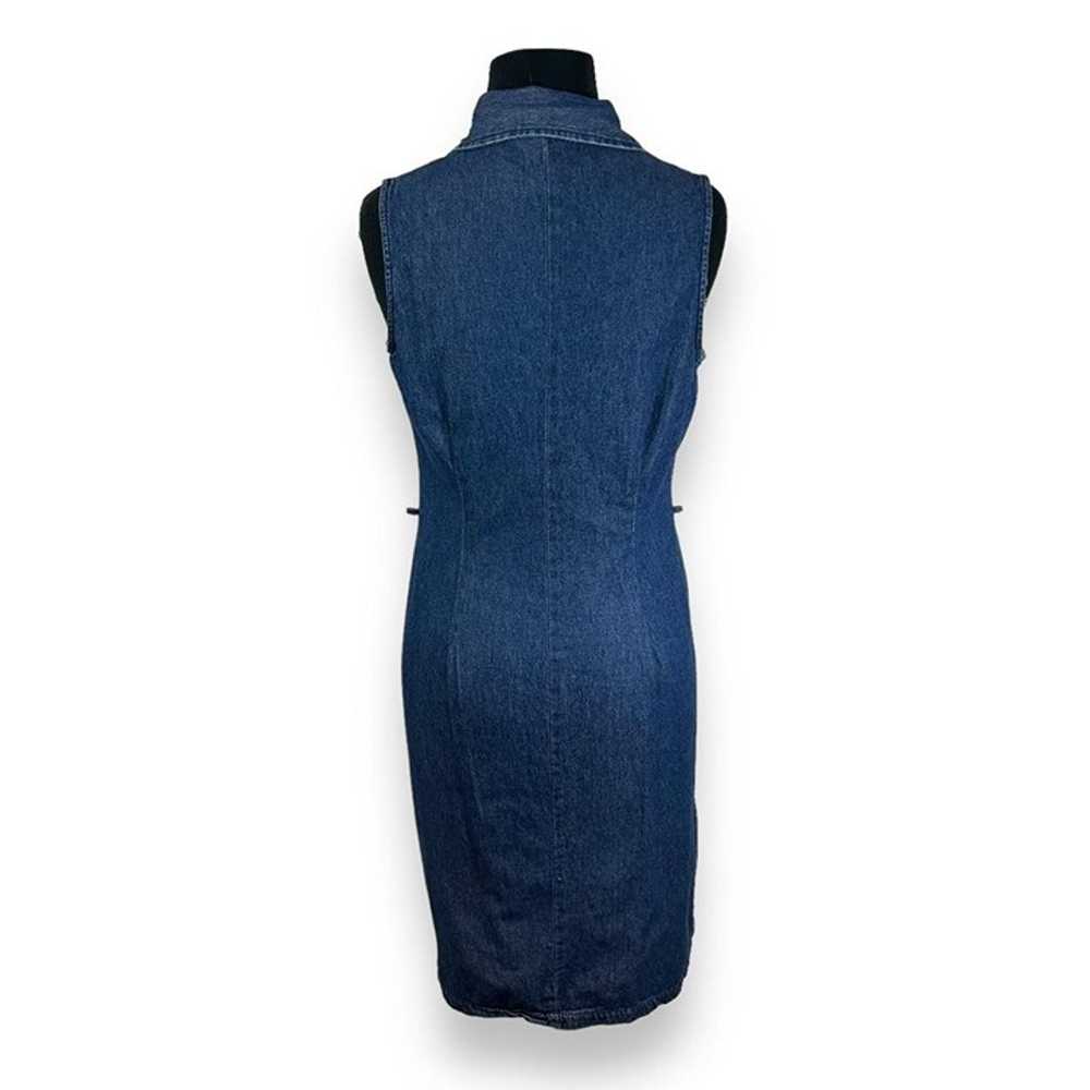 Vintage Y2k Faded Glory Denim Shirt Dress Womens … - image 2