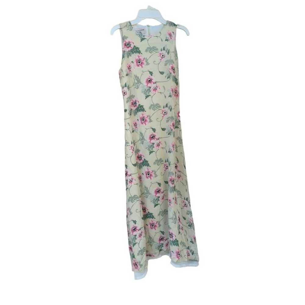 evan picone maxi vintage floral dress - image 1