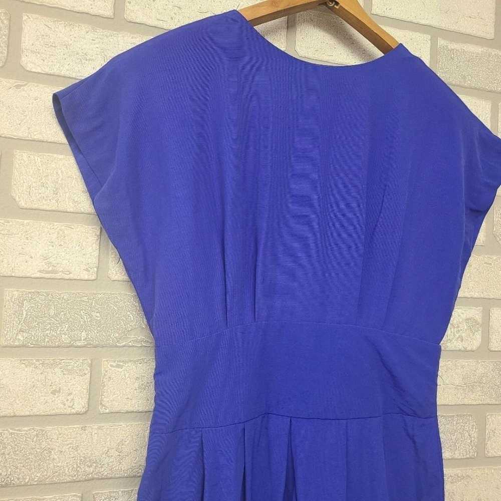 VTG 1990's Hearts Royal Blue Dress Size 6 - image 3