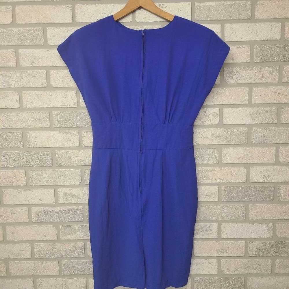 VTG 1990's Hearts Royal Blue Dress Size 6 - image 4