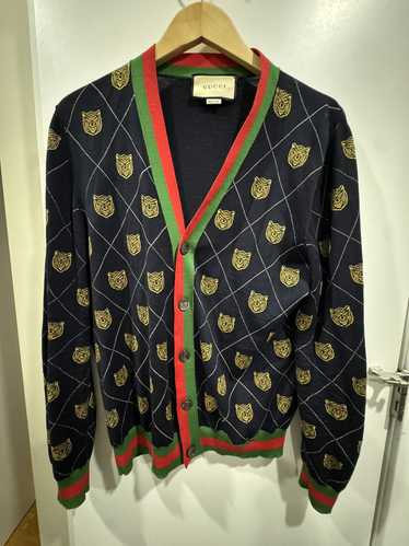 Gucci Gucci Tiger Cardigan Wool Large