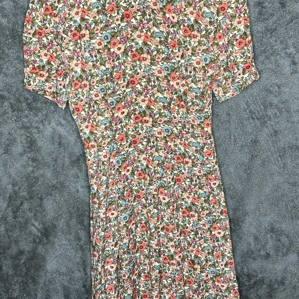 Vintage La Belle Fashions Inc. 100% Rayon Floral … - image 2