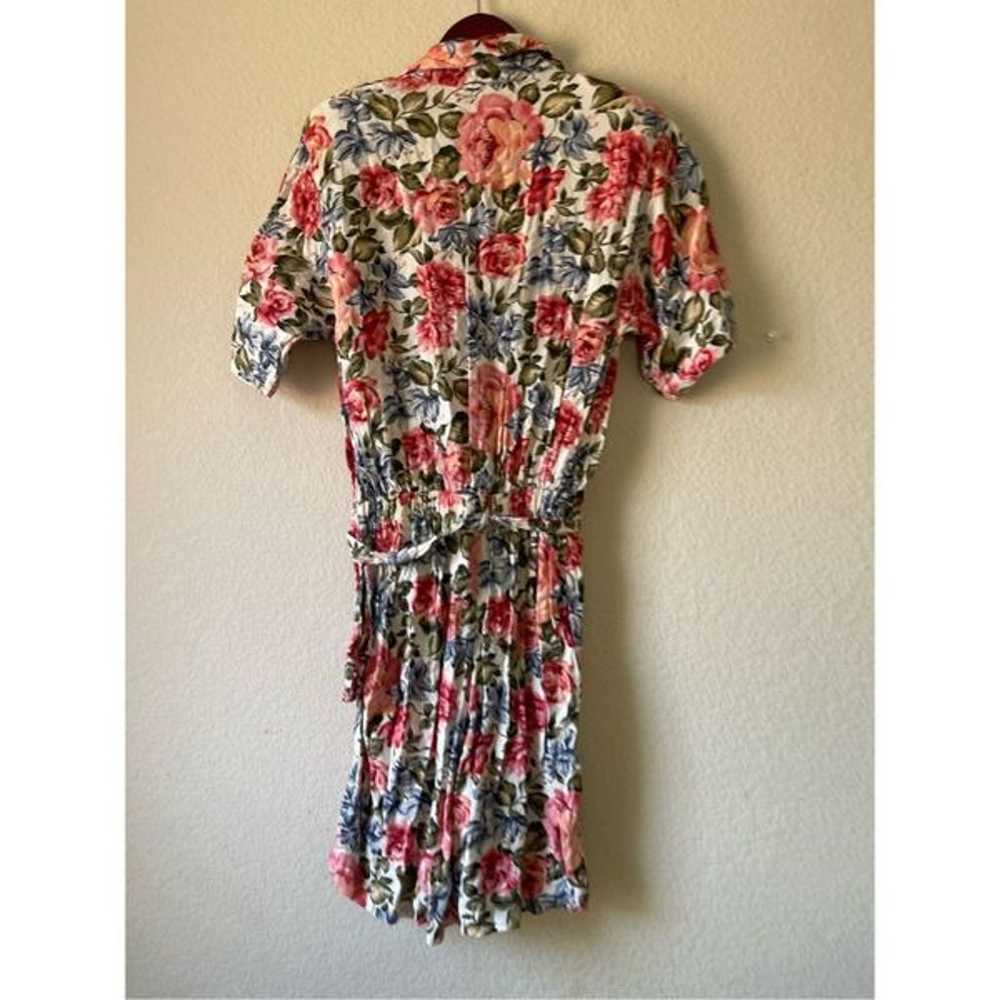 Vintage romper 80s/90s boho girly floral print si… - image 2