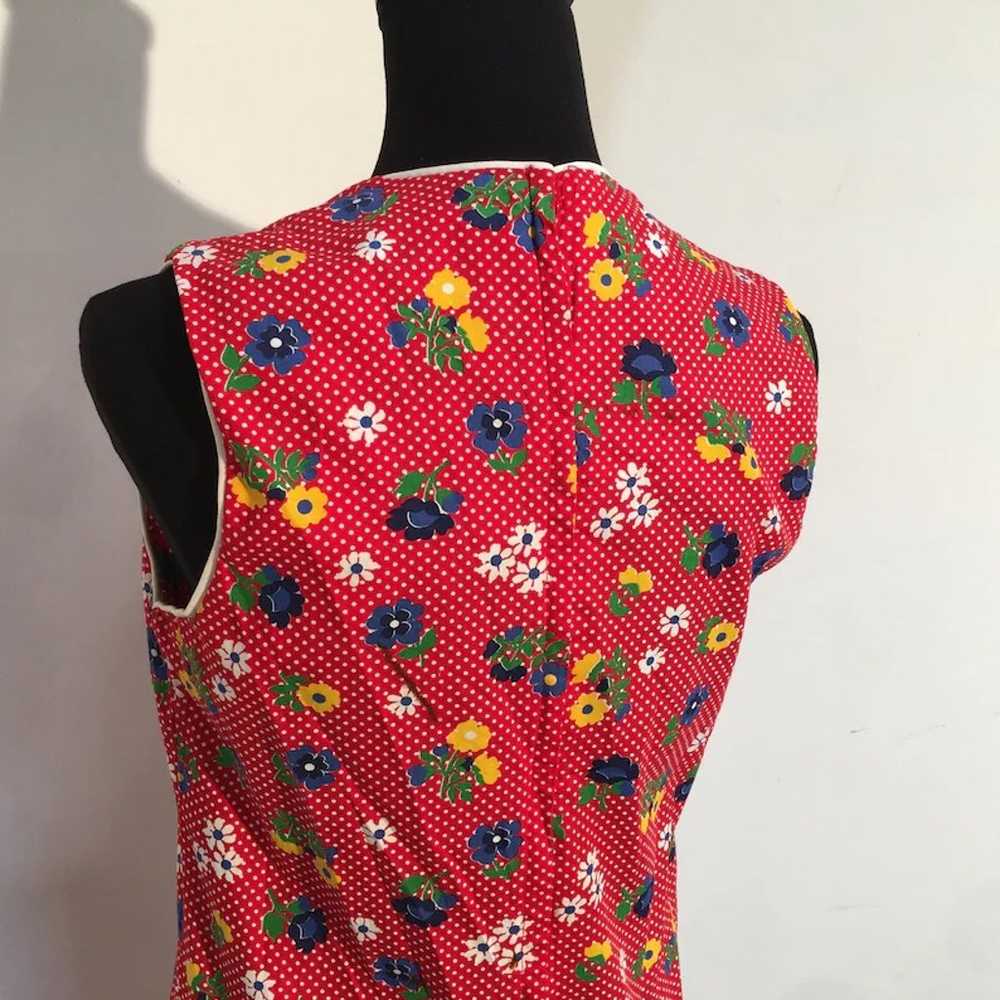 Vintage 60s Flower Power Mini Dress - image 3