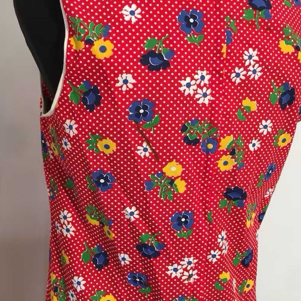 Vintage 60s Flower Power Mini Dress - image 4