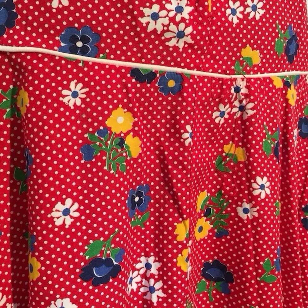 Vintage 60s Flower Power Mini Dress - image 6