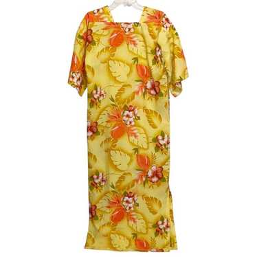 Greenecastle Vintage Caftan Womens Small Yellow Fl