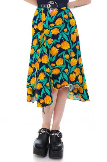 Vintage Y2K Sunny Tulips Skirt - XS/S