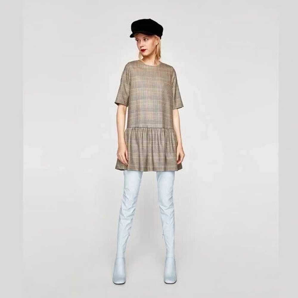 Zara Trafaluc Collection Plaid & Houndstooth Drop… - image 2