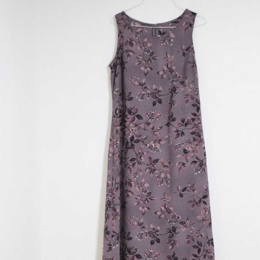 Vintage Cherry Blossom Maxi Tank Dress - image 1