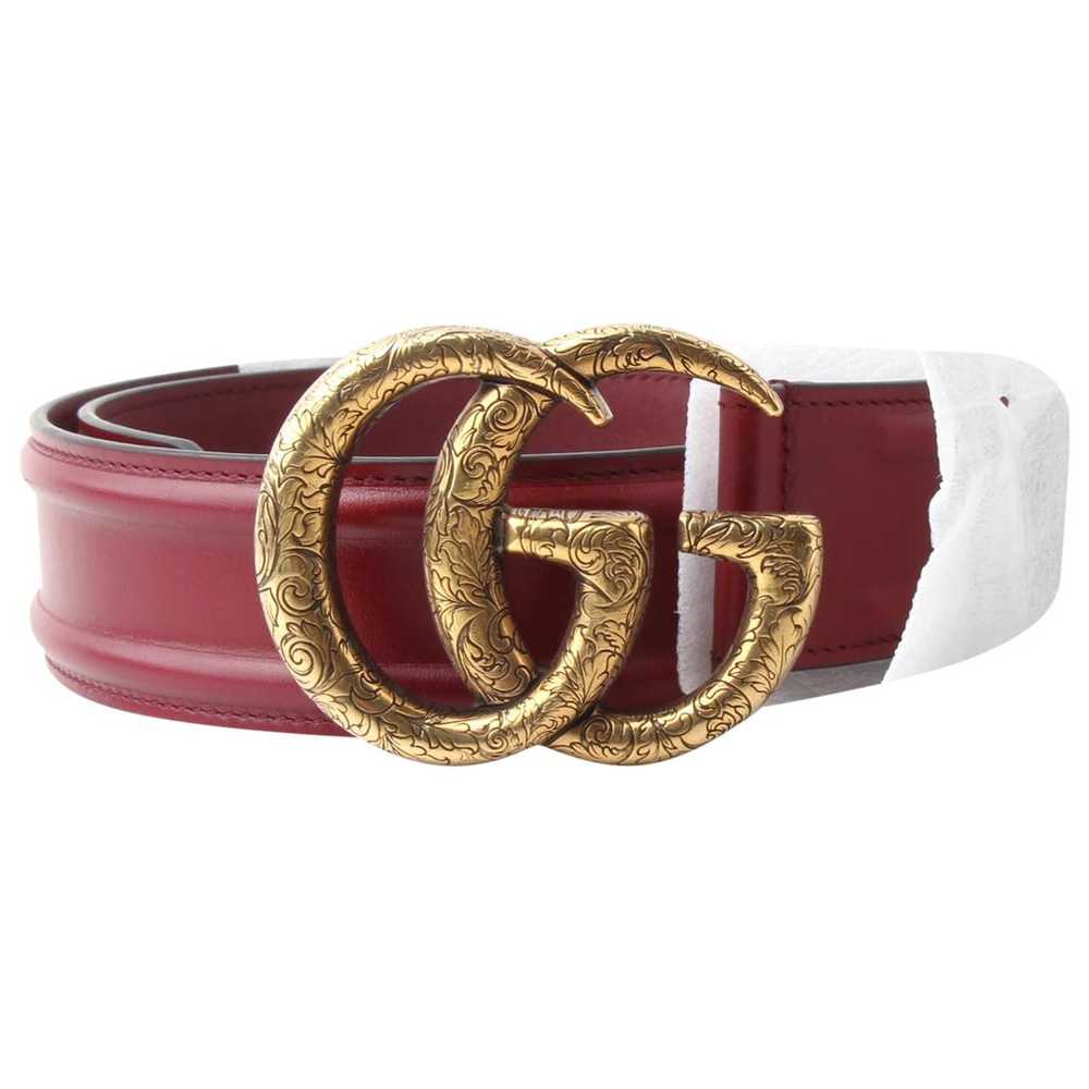 Gucci Gg Buckle leather belt - image 1