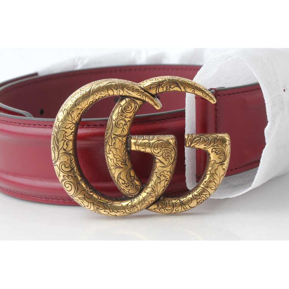 Gucci Gg Buckle leather belt - image 7