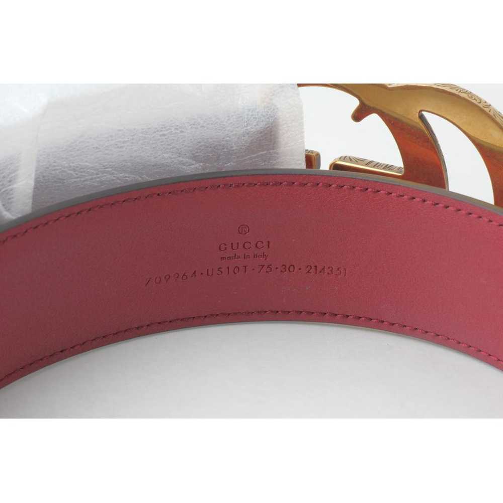 Gucci Gg Buckle leather belt - image 8