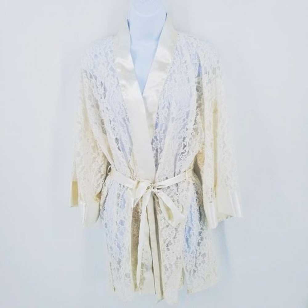 Victoria Secret Robe Lace White Small - image 1