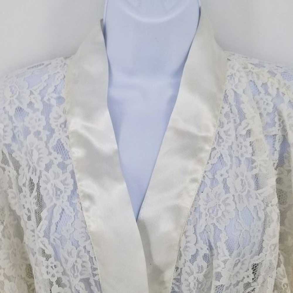 Victoria Secret Robe Lace White Small - image 2