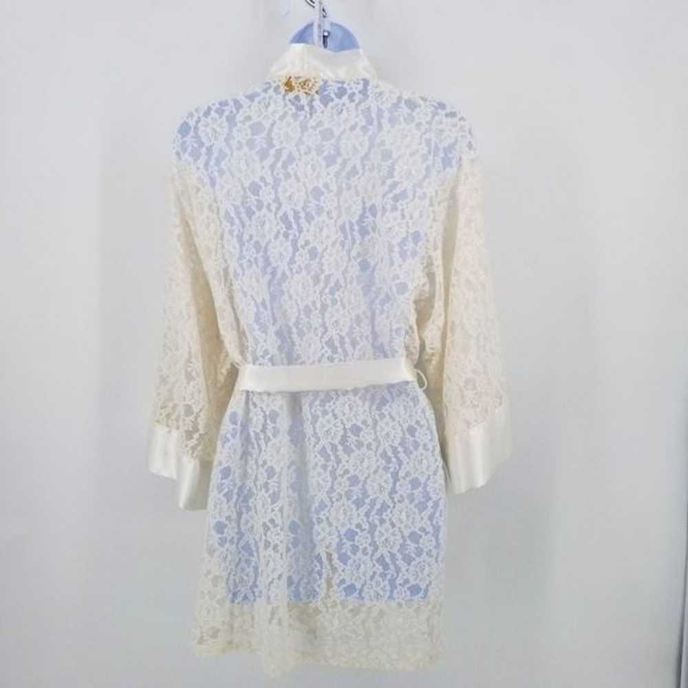 Victoria Secret Robe Lace White Small - image 5