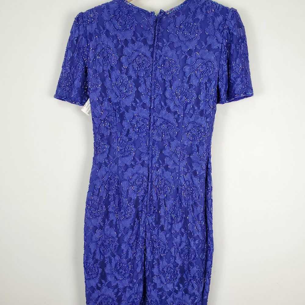 Vintage Stenay Beaded Dress Sz 4 padded - image 2