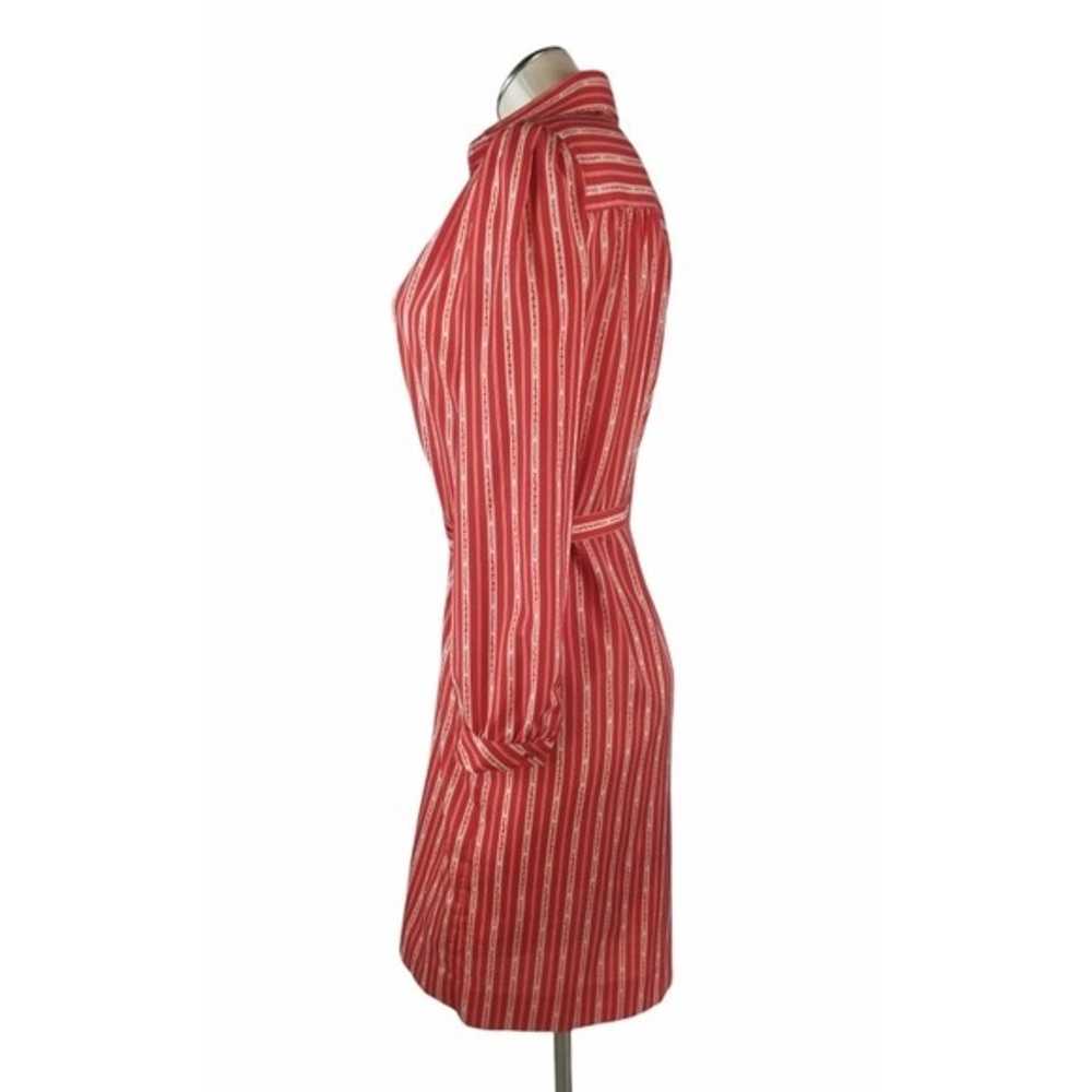 Vintage Schrader Size 6 Shirt Dress Red - image 2