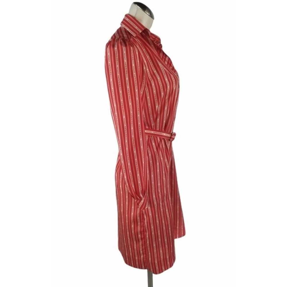 Vintage Schrader Size 6 Shirt Dress Red - image 4