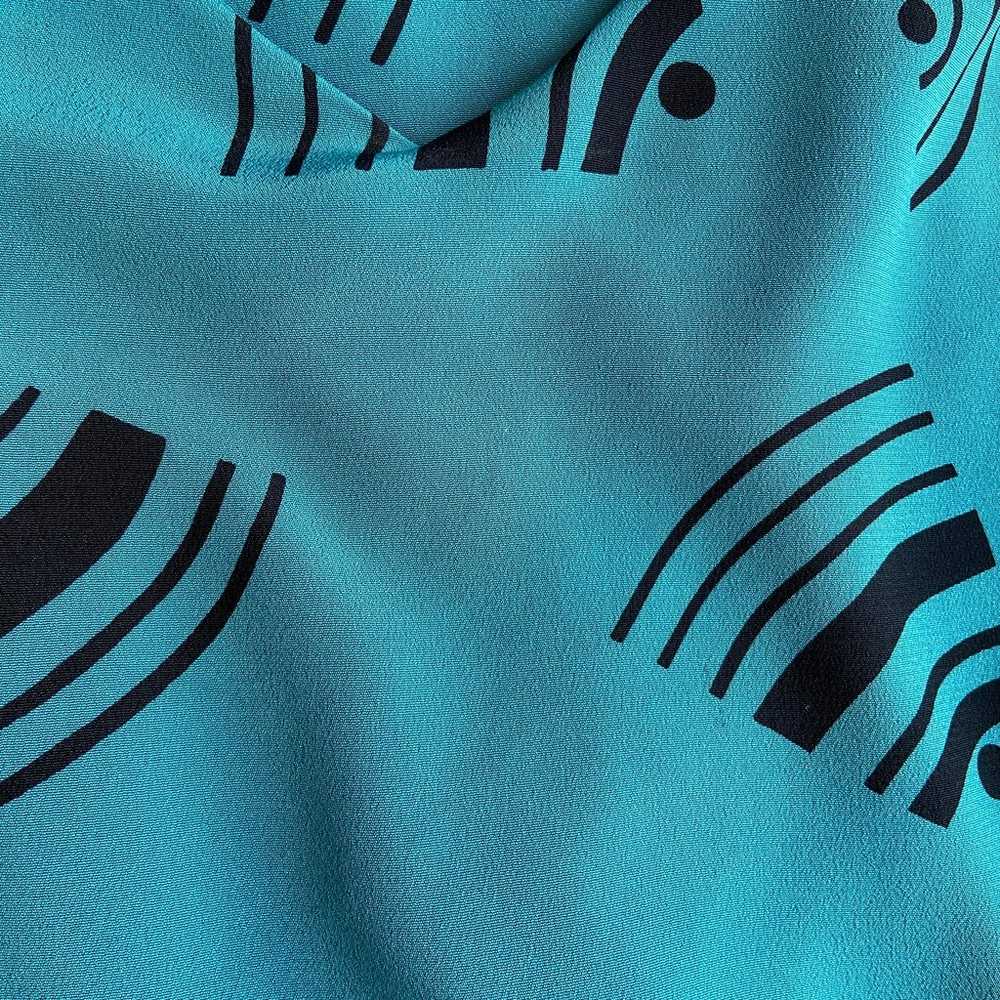 American Vintage Teal Geo Pattern Union Made Stre… - image 4