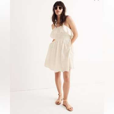 Madewell Embroidered White Mini Dress