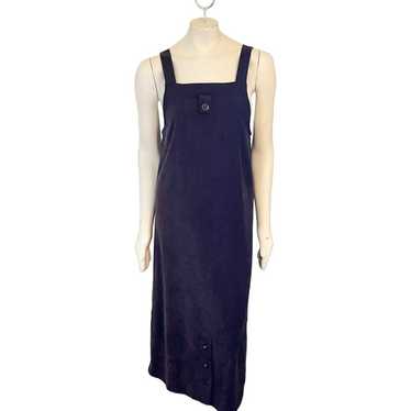 VTG 90s JESSICA HOWARD Maxi Apron Jumper Dress in… - image 1