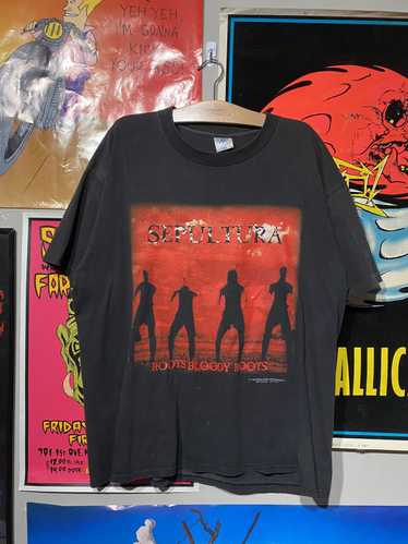 Band Tees × Vintage Vintage Sepultura Roots Bloody