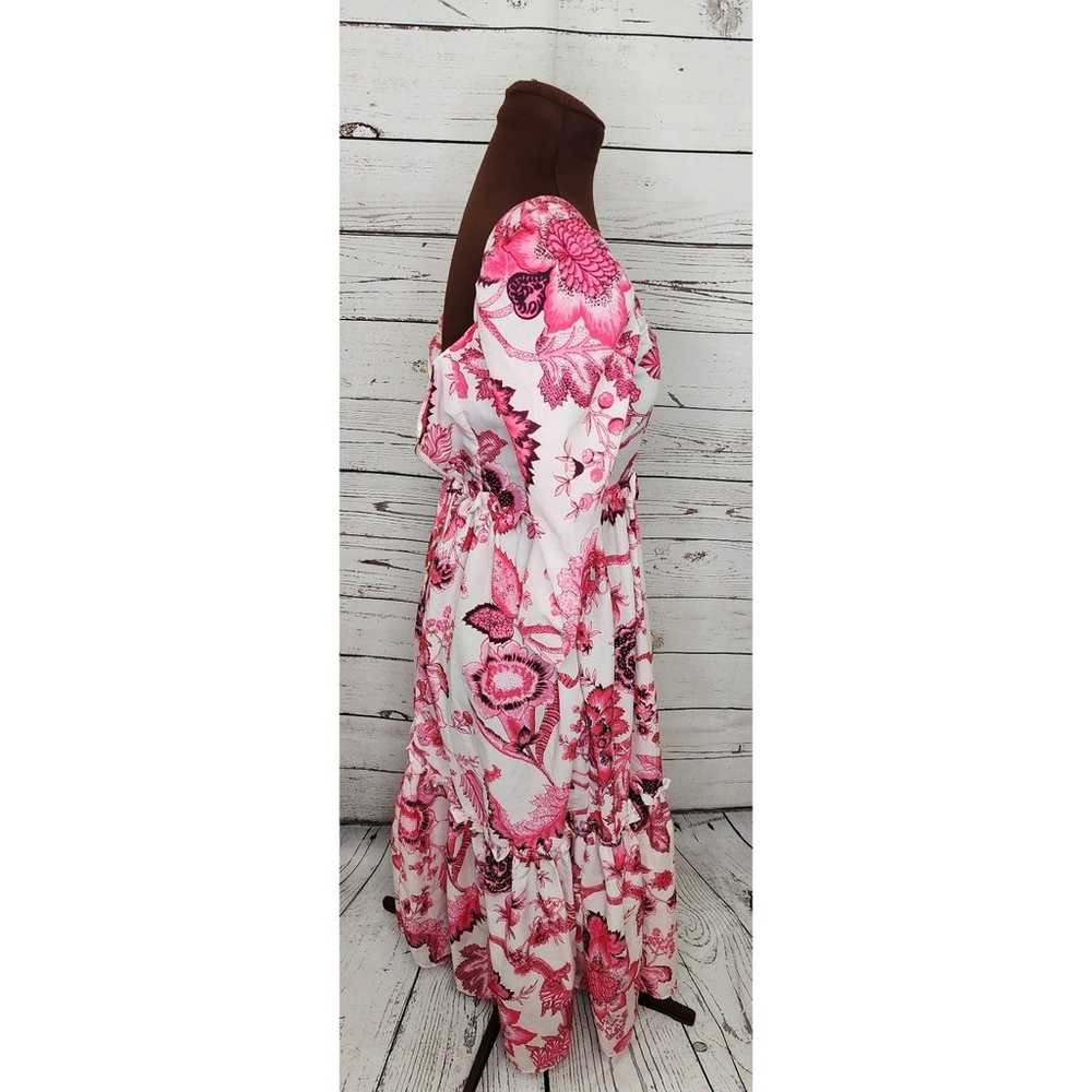 Sunday Up Pink White Floral Prairie Dress - image 2