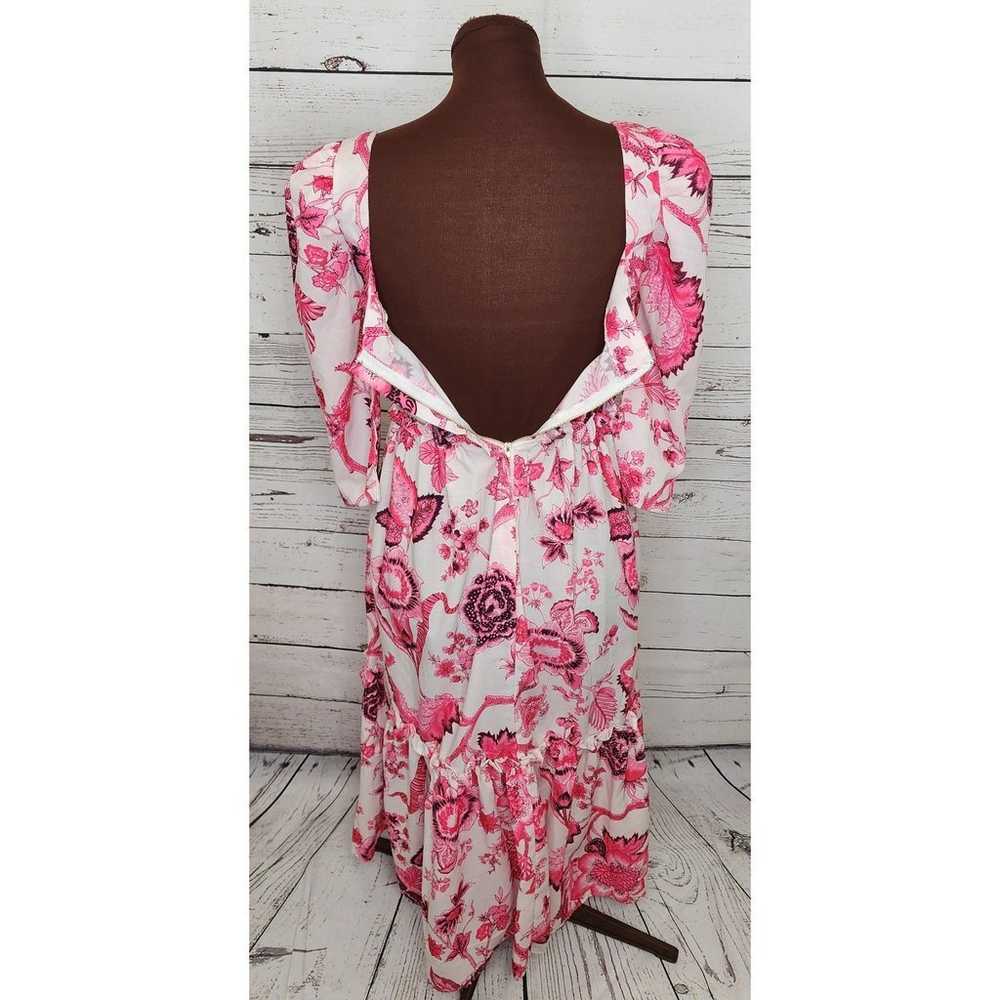 Sunday Up Pink White Floral Prairie Dress - image 3